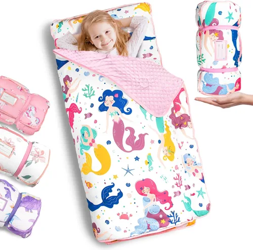 Vista 11 de Primlect - Tapete para siesta con almohada, saco de dormir extra grande grueso Beige