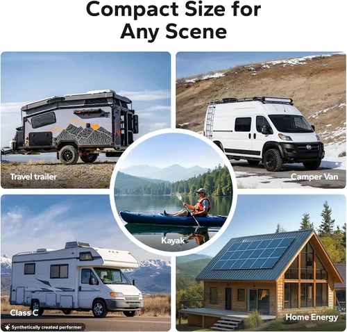Vista 9 de Litime Batería de litio Xtra Mini LiFePO4 de 12V 100Ah para RV, cámper