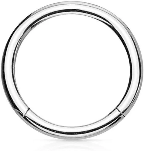Vista 31 de Forbidden Body Jewelry - Piercing para la nariz de acero quirúrgico 316L con bisagra, 14G, 16G, 18G, diámetro de 15/64, 5/16, 25/64, 15/32 pulgadas