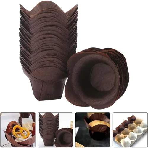 Vista 8 de Kichvoe Tazas para magdalenas de papel para hornear cupcakes 230°f resistentes a altas temperaturas fáciles de usar