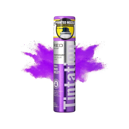 Vista 10 de Red by Kiss Tintation - Spray de color temporal para el cabello, 2.82 onzas, secado rápido y a prueba de manchas, tinte lavable de color vivo, spray