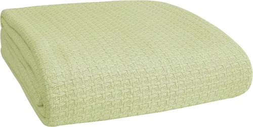Vista 21 de Manta para cama 100% algodón, transpirable, tamaño individual, cobija térmica de algodón, perfecta para cubrir cualquier cama en cualquier