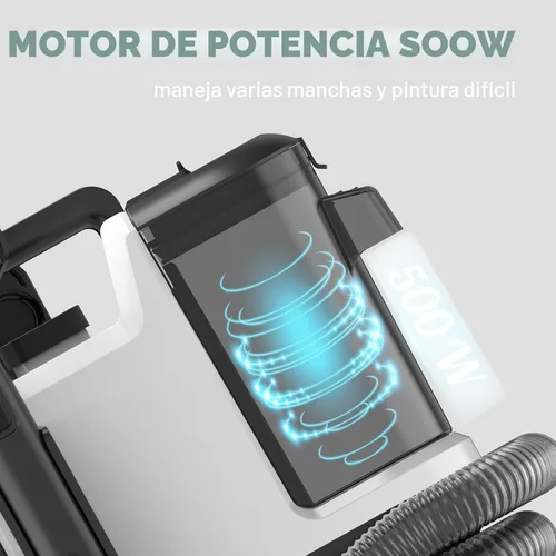 Vista 4 de Limpiador portátil de alfombras y tapicería, limpieza profunda para alfombras, sofá, manchas de interiores de auto, apto para mascotas y familia