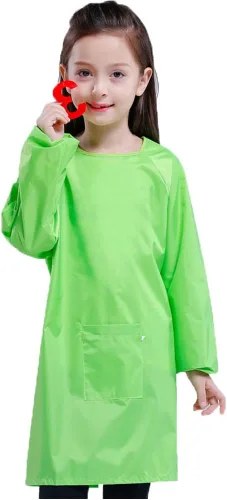 Vista 7 de Delantal de pintura para niños, impermeable, para niñas y niños de 2 a 12 años
