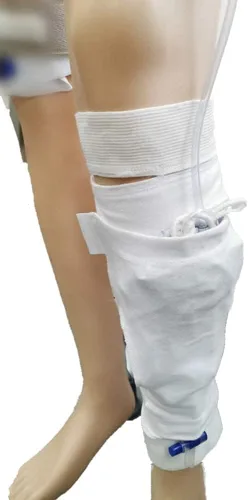 Vista 6 de Soporte para bolsa de pierna de catéter, bolsas de drenaje de orina de catéter, correa de soporte de pantorrilla, funda para bolsa de pierna Foley