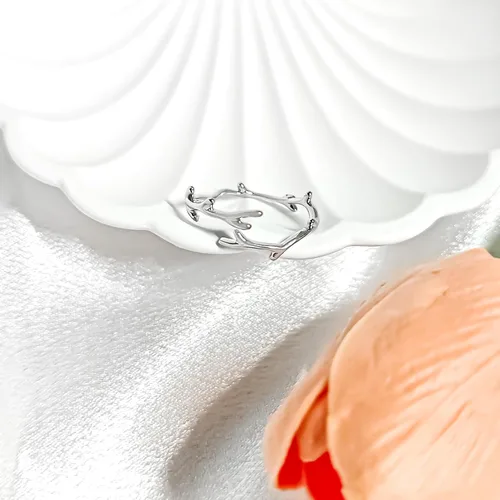 Vista 84 de Anillo de plata de ley 925, minimalista, ajustable, hecho a mano, para mujeres y niñas