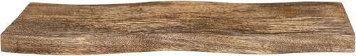 Vista 6 de Cortadora y tabla de cortar de madera de mango ranurada grande, acabado de nogal
