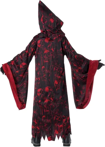 Vista 4 de Disfraz de fuego y azufre para niño con máscara iluminada
