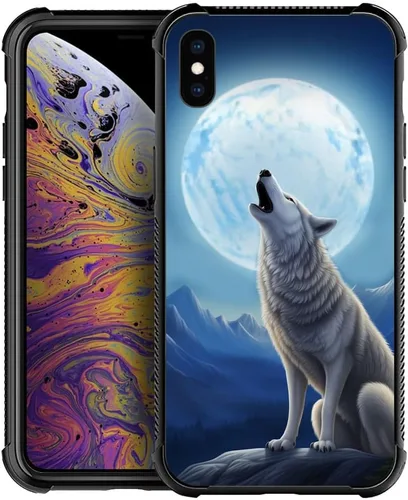 Vista 220 de Funda compatible con iPhone 8 Plus, diseño de oso de bosque otoñal, a prueba de golpes, antiarañazos, carcasa trasera de policarbonato duro