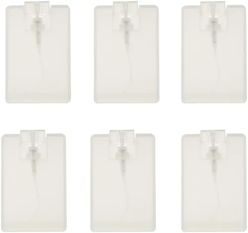 Vista 4 de Botella de spray de niebla fina similar a una tarjeta de 0.7 fl oz, pulverizador hidratante portátil de viaje de plástico para perfumes, aerosoles
