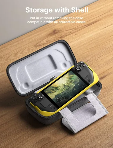 Vista 8 de JSAUX Funda de transporte compatible con cubierta de vapor, funda rígida protectora para transporte con cargador integrado y estación