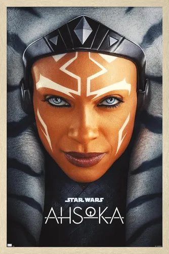 Vista 7 de Trends International Star Wars: Ahsoka - Póster de pared de una hoja, 14.72 x 22.37 pulgadas, versión enmarcada de madera de granero Versión