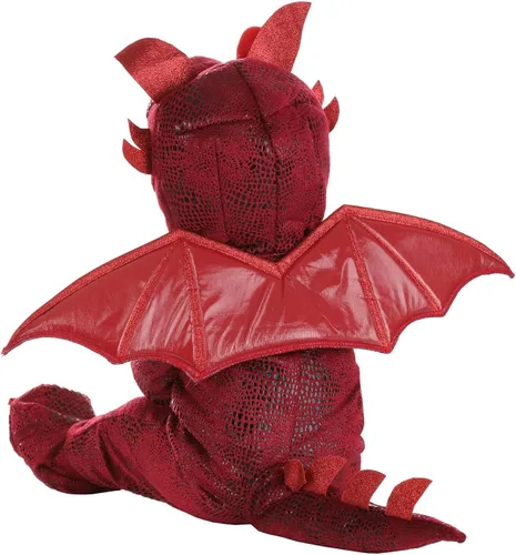 Vista 4 de Disfraz infantil de dragón rojo