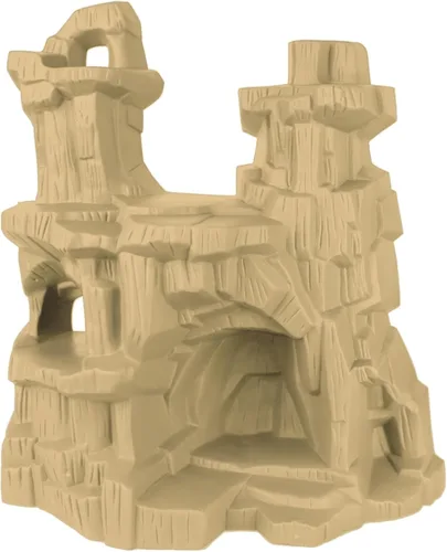 Vista 12 de TimMee Battle Mountain Scenery - Terreno marrón para exhibición y juego de figuras - Hecho en EE.UU