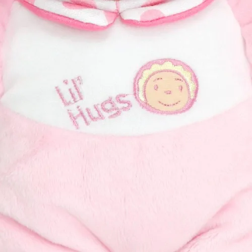 Vista 2 de JC Toys Lil' Hugs Pink Soft Body - Tu primera muñeca bebé - Diseñado por Berenguer - Edades 0 +, 12 pulgadas