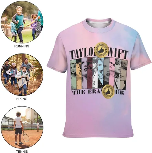 Vista 5 de Camiseta para niños y niñas, camiseta de cantante de 1989, divertida camiseta novedosa, concierto de mercancía juvenil para fanáticos