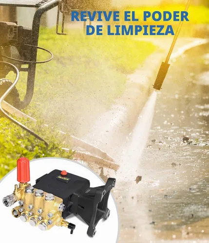 Vista 7 de TOOLCY Bomba de lavado a presión de eje de 1" 4200 PSI con descargador