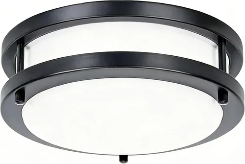 Vista 13 de Drosbey Lámpara de techo LED regulable de 30 W, lámpara de cocina, luces de techo para dormitorio, baño, 3000 K/4000 K/5000 K seleccionable, súper