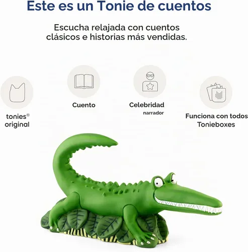 Vista 4 de Tonies El Cocodrilo Enorme y Más Historias de Roald Dahl - Figurina de Juguete de Audio