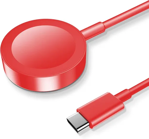 Vista 11 de Cable de carga magnético para cargador de Apple Watch, puerto USB C, cable de carga inalámbrico compatible con iWatch Series Negro