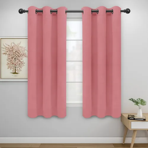 Vista 24 de Easy-Going - Cortinas opacas para dormitorio, aislamiento térmico sólido con ojales, cortinas de ventana para reducción de ruido, cortinas