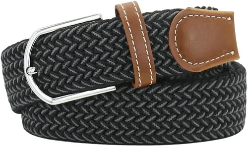 Vista 18 de Mixed Color Woven Stretch Braided Belts for Men and Women Fashion Elastic Belts