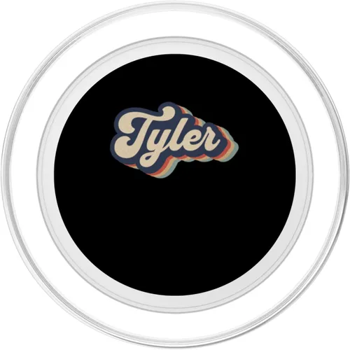 Vista 2 de Mens Retro Vintage Tyler Name Personalized PopSockets MagSafe PopGrip for iPhone