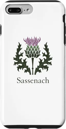 Vista 9 de Carcasa para iPhone 15 Sassenach con diseño de cardo escocés