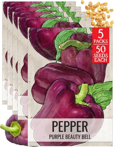 Vista 15 de Seed Needs - Semillas de pimiento arcoíris para plantar verduras, 1 paquete