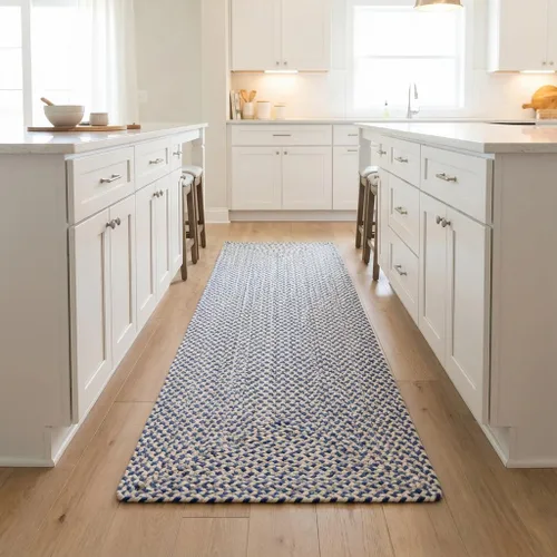 Vista 20 de Super Area Rugs - Alfombra trenzada de algodón de tres colores para granja, estilo búfalo a cuadros, negro, blanco, gris, 2 x 3 pies, rectangular
