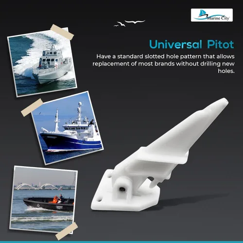Vista 6 de MARINE CITY Velocímetro universal para barco, tubo Pitot de 80 MPH, mini herramienta portátil, accesorios de tubo para barcos marinos