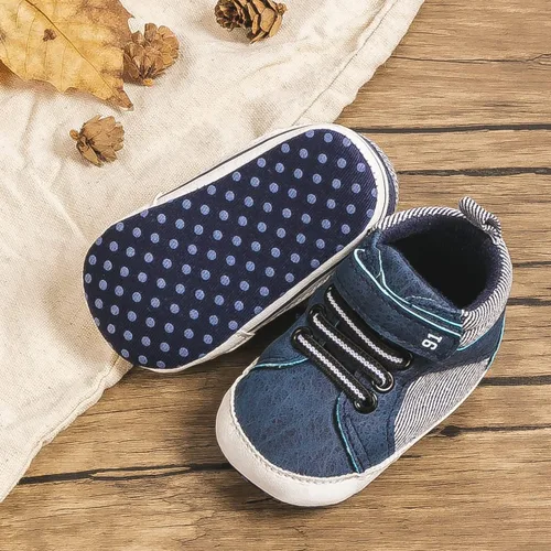 Vista 5 de KaKaKiKi - Tenis de lona para bebé, infante, niños, tenis con suela de goma antideslizante, tenis de caramelo caminantes, primerizos, precaminando