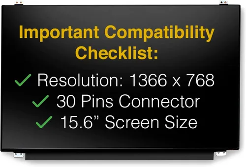 Vista 3 de Pantalla de repuesto para N156BGA-EA2 30 Pins HD 1366x768 LED LCD brillante con herramientas