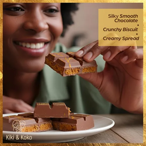 Vista 6 de Chocolate estilo Dubai (paquete de 3) – Reinterpretado: chocolate con leche belga de 6 onzas con crema de galletas caramelizadas y Kadayif crujiente