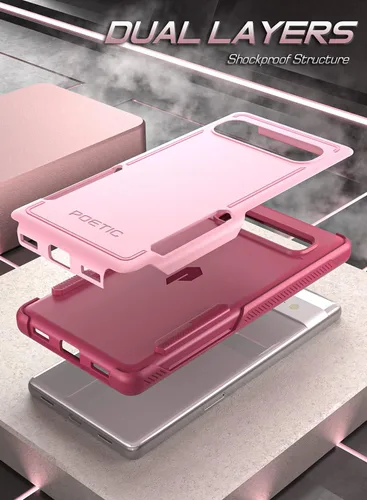 Vista 2 de Poetic Neon Series - Funda compatible con Pixel 7A 5G de 6.1 pulgadas, doble capa, resistente, resistente, ligera, delgada, a prueba de golpes
