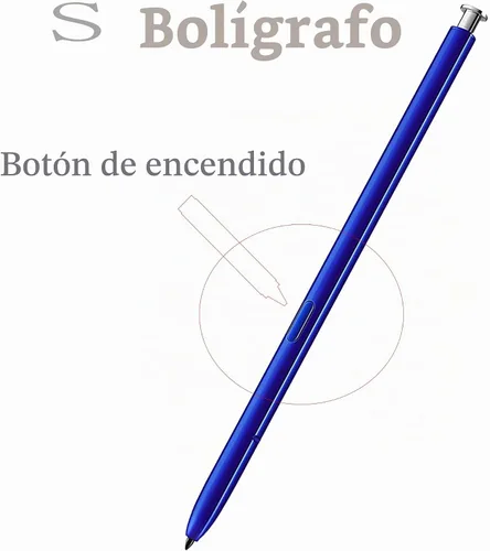 Vista 2 de Paquete de 2 lápices capacitivos Note 10 para Samsung Galaxy Note 10 Pen Aura Glow Plata