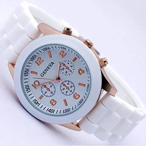 Vista 5 de CdyBox Reloj de pulsera unisex de silicona para mujer, de lujo, de cuarzo, para niña, niño, unisex