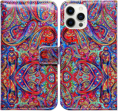 Vista 13 de Bcov Funda para iPhone 14 Pro Max, diseño de pájaro negro y verde con tapa para teléfono, con ranura para tarjetas, soporte para iPhone 14 Pro Max