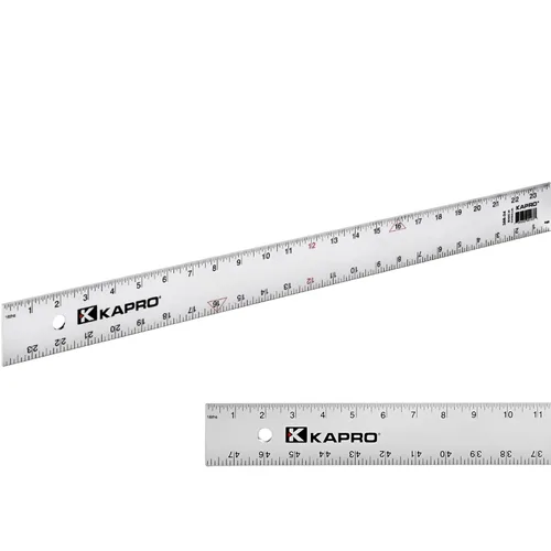 Vista 7 de Kapro - Regla de borde recto 308 - Incrementos de 1/1 pulgada y 1/16" - Grado de contratista - Con impresión resistente al desgaste - Para