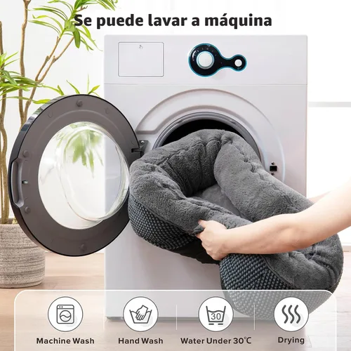 Vista 6 de Invenho - Camas para perros pequeños y medianos lavables, ortopédicas, calmantes, autocalentamiento, suaves, duraderas, con fondo antideslizante