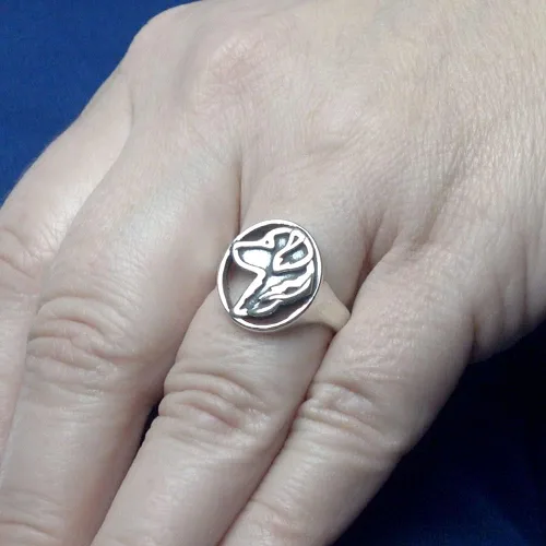 Vista 5 de Dazzling Paws Jewelry - Anillo de plata de ley y oro