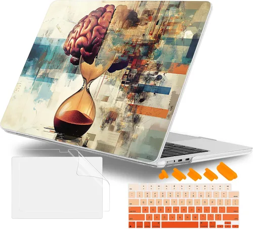 Vista 34 de Funda para MacBook Air de 15 Pulgadas 2025 2024 2023 Versión M4 A3241 M3 A3114 M2 A2941, Carcasa Rígida con Protector de Pantalla y Cubierta