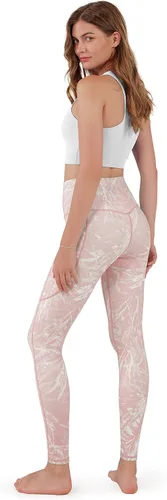 Vista 5 de ODODOS High Waist Yoga Pants for Women with Pockets, Tummy Control Running Sports Workout Yoga Leggings