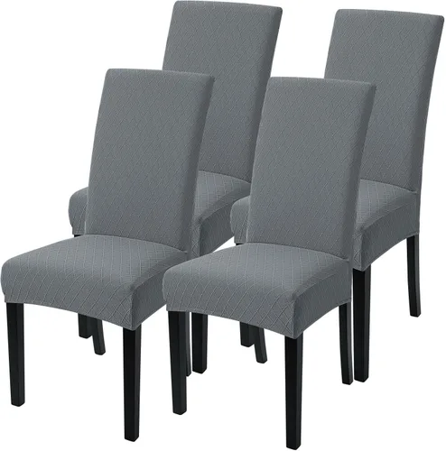 Vista 15 de SearchI Juego de 2 fundas elásticas para sillas Parsons de comedor, fundas elásticas con estampado de elastano, extraíbles, lavables, fundas