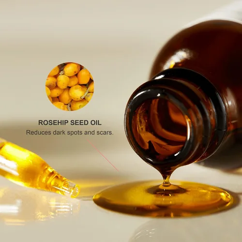 Vista 3 de 100% PURE Hidratante de aceite de rosa mosqueta orgánico para cara, cuerpo, cabello, vitaminas hidratantes y ácidos grasos omega que apoyan la piel