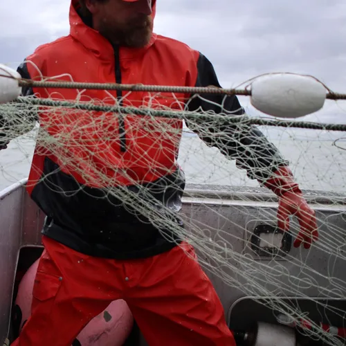 Vista 6 de Grundens Neptune - Pantalones de pesca para hombre, impermeables, transpirables
