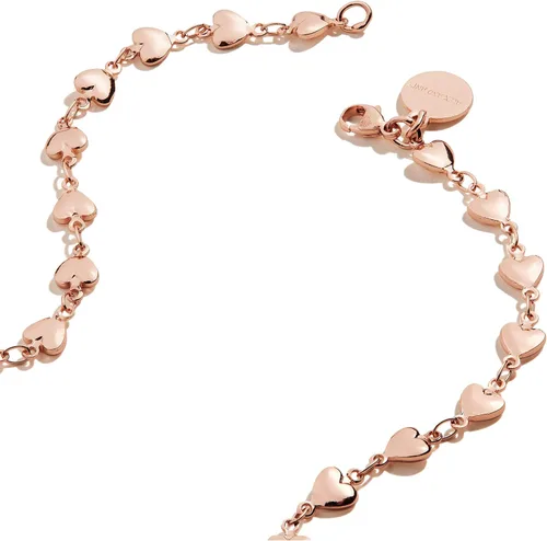 Vista 2 de Alex and Ani - Collar para mujer, cadena de cuentas de corazón, acabado brillante, 18.0in
