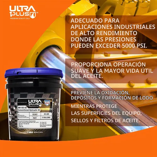 Vista 5 de ULTRA 1PLUS AW ISO 68 Aceite hidráulico - 1 galón