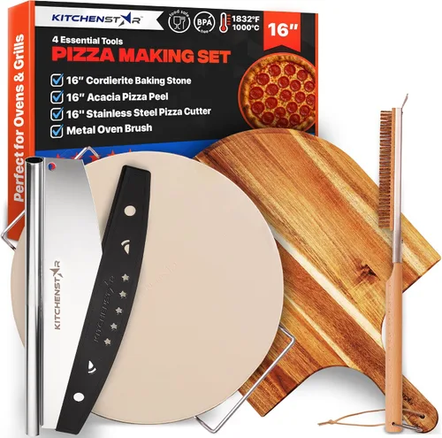 Vista 10 de Cortador de Pizza KitchenStar - Cuchillo de corte de acero inoxidable 304 con hoja súper afilada, mecanismo de eje anti-vacilación, mango ergonómico