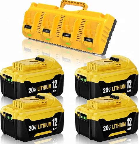 Vista 10 de Paquete de 2 baterías de repuesto de 12000 mAh para batería Dewalt 20V